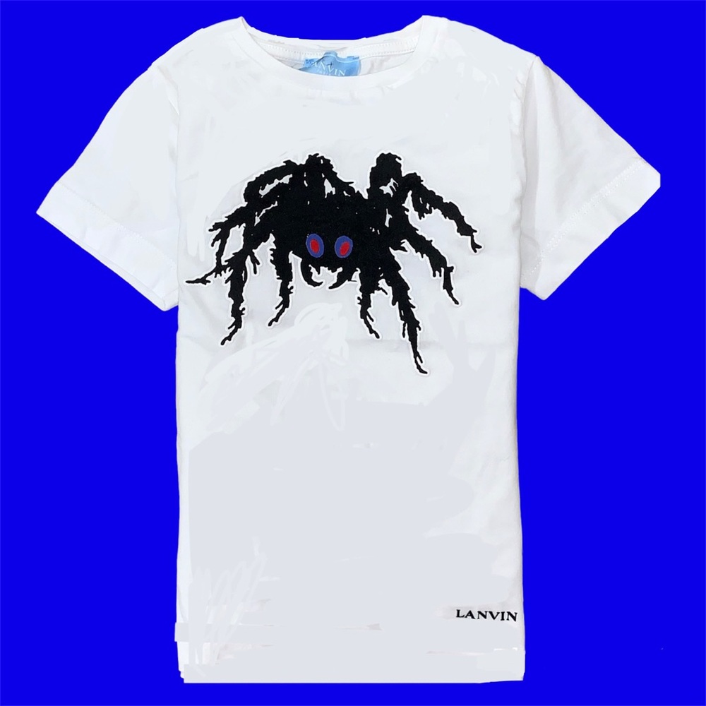 NWT Lanvin TShirt Graphic tee Kids Spider Shirt Paris boys girls Toddlers Gift